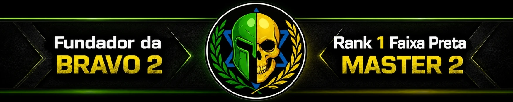 Fundador da Bravo 2 - Rank 1 Faixa Preta Master 2